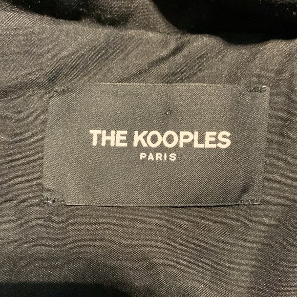 The Kooples Short Black Down Jacket with Hood - Picture 10 of 11